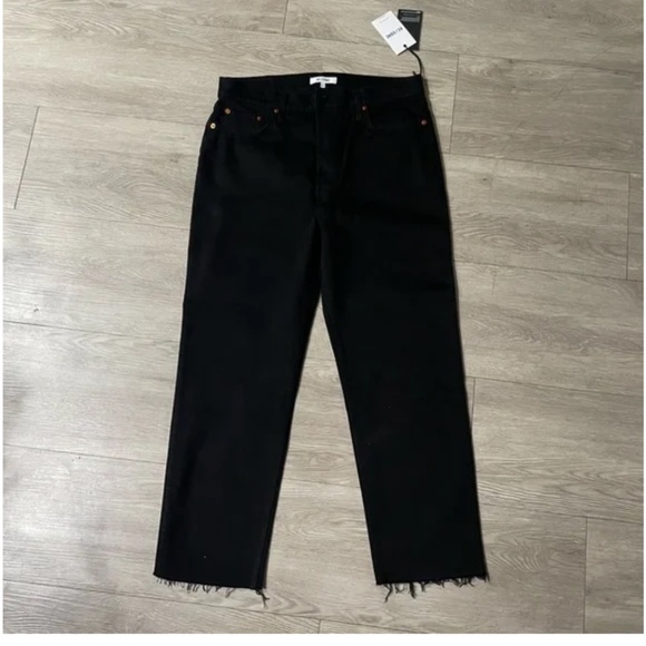 Redone Re/done stove pipe black jeans NEW 31